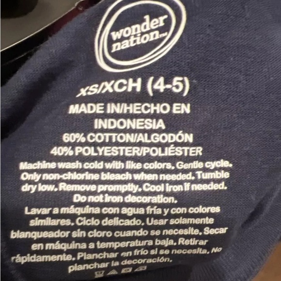 MY DAD IS MY SUPER HERO SHORT SLEEVE TSHIRT BY WONDER NATION GIRLS XS - Picture 8 of 8